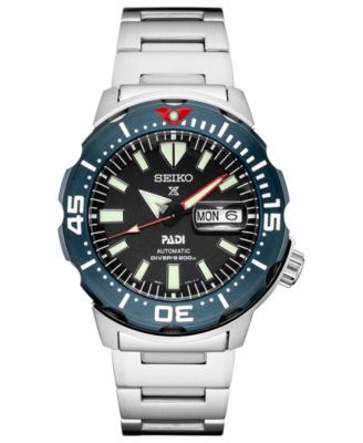 Seiko Men's Automatic Prospex Diver Stainless Steel Bracelet Watch  |  Fairlane Town Center