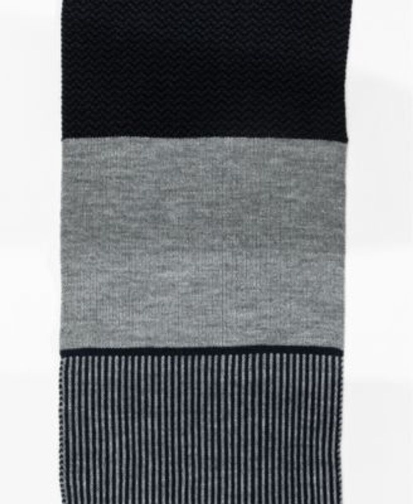 Men's Knitted Lined Pattern Scarf
