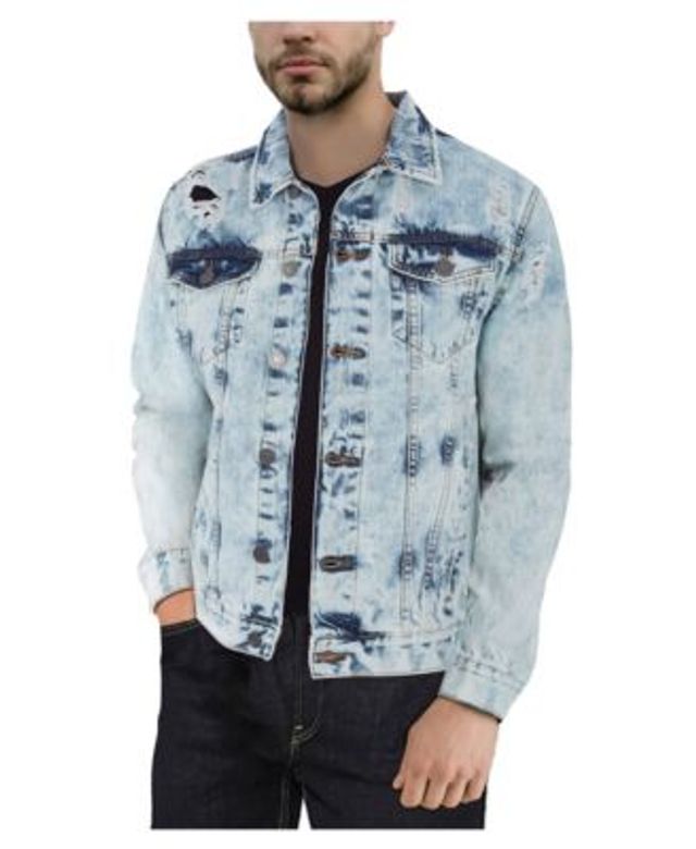 Polo Ralph Lauren Men's Distressed Denim Chore Jacket - Macy's