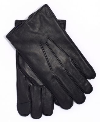Men's Water-Repellant Leather Gloves