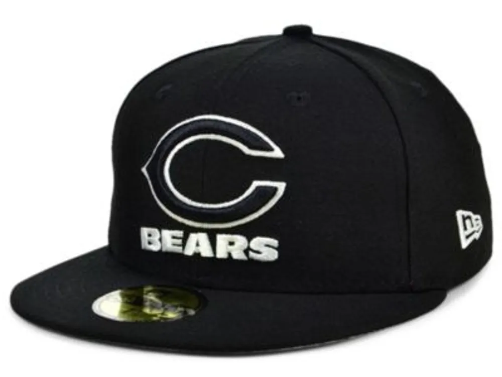 New Era Chicago Bears Black And White 59FIFTY Cap
