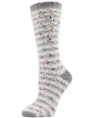 Jewelled Knit Women's Cozy Crew Socks