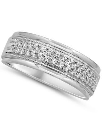 Men's Diamond (1/2 ct. t.w.) Ring in 10K White Gold