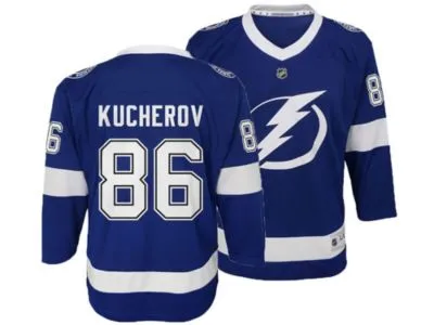 Outerstuff Youth Nikita Kucherov Black Tampa Bay Lightning Alternate  Replica Player Jersey