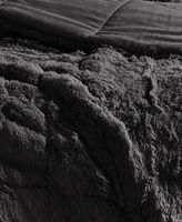 Malea Pieces Shaggy Long Faux Fur Comforter Set