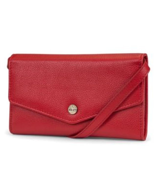 COACH Foldover Crossbody Clutch in Polished Pebble Leather - Macy's