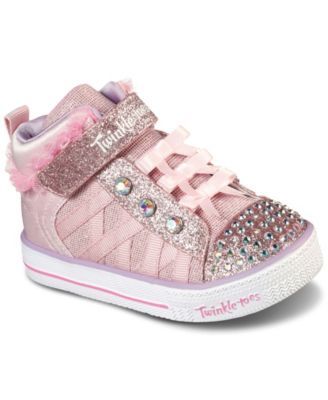 Toddler Girls Twinkle Toes - Shuffle Lites Adore-A-Ball Light-Up Casual Sneakers from Finish Line