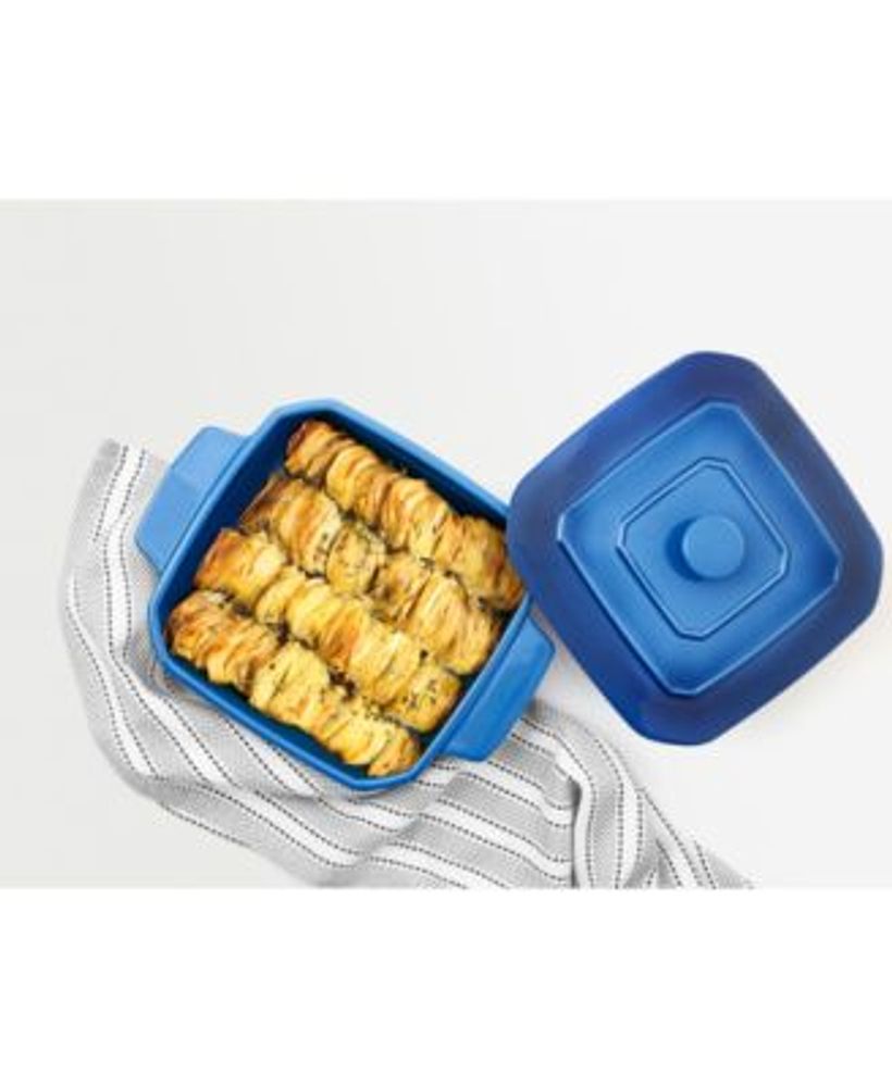 Martha Stewart Collection CLOSEOUT! 8 Square Stoneware Baking Pan with Lid,  Created for Macy's - Macy's
