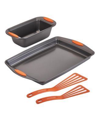 Bakeware Oven Lovin' Nonstick 4-Pc. Cookie Sheet, Loaf Pan, and Utensil Set