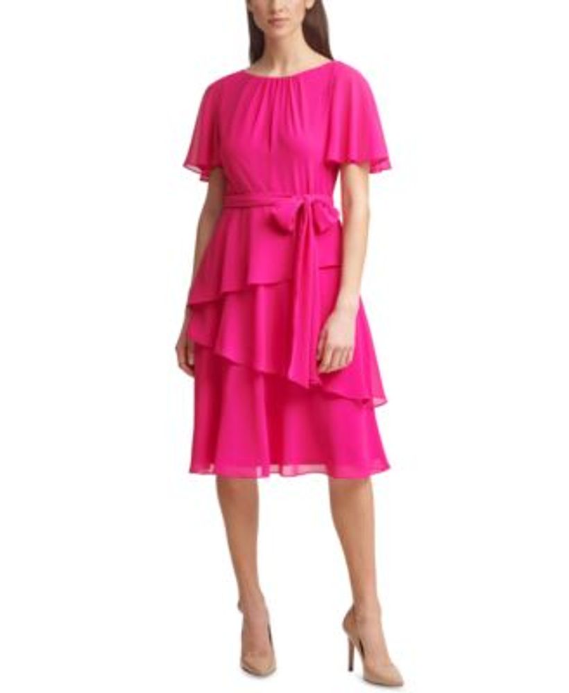 Jessica Howard Petite Tiered-Hem Midi Dress | Foxvalley Mall