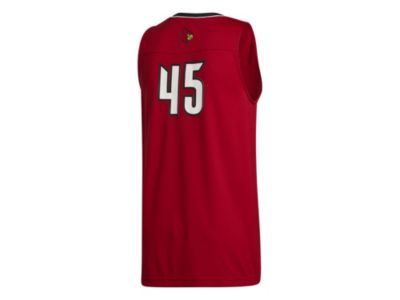 Men's Adidas #45 Red Louisville Cardinals Swingman Basketball Jersey