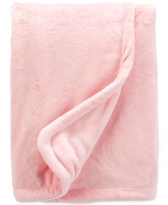 Baby Girls Bunny Fuzzy Plush Blanket