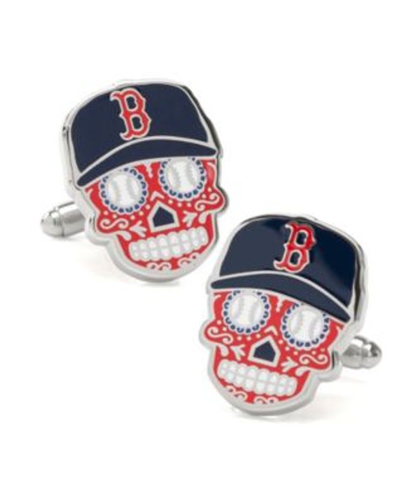 MLB Men's Boston Red Sox Sugar Skull Cufflinks | Plaza Las Americas