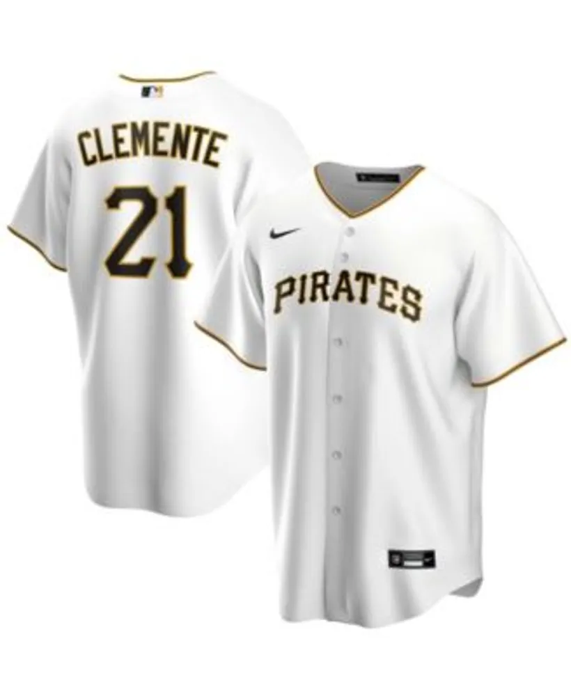 Men's Roberto Clemente White Pittsburgh Pirates Home Replica Player Name  Jersey