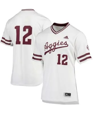 Adidas / Men's Texas A&M Aggies Black #12 Replica Baseball Jersey