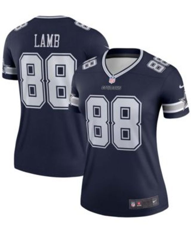 Nike Women's CeeDee Lamb Gray Dallas Cowboys Inverted Legend Jersey - Macy's