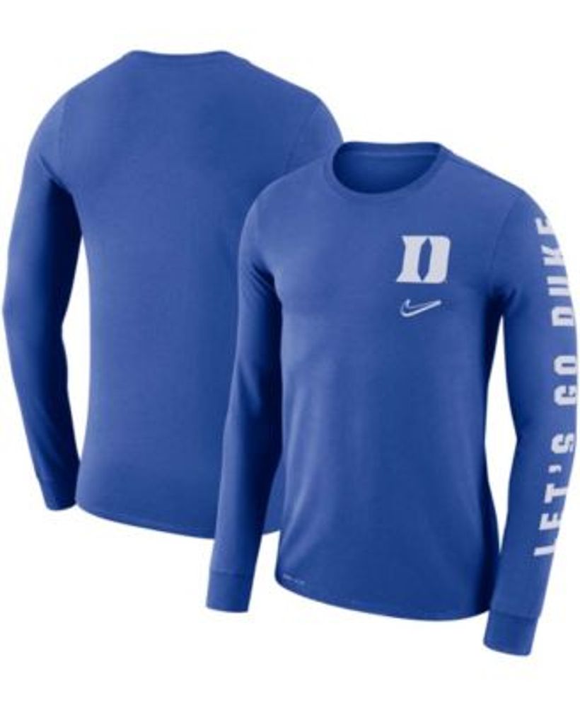 Men's Nike White Duke Blue Devils Basketball Drop Legend Performance T-Shirt