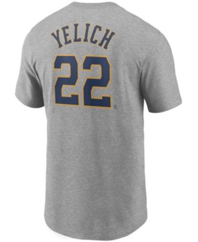 Youth Nike Christian Yelich Powder Blue Milwaukee Brewers 2022 City Connect  Name & Number T-Shirt