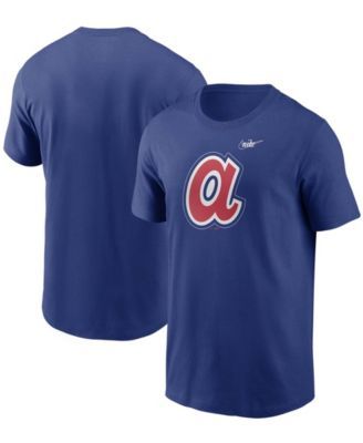 Fanatics Men's Royal Atlanta Braves Cooperstown Collection Forbes Team T- shirt