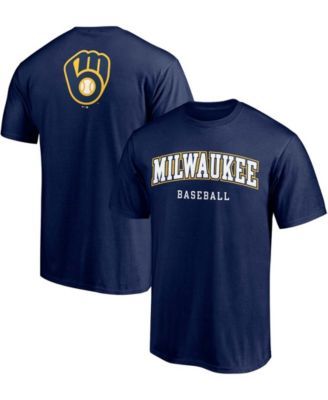 Men's Nike Christian Yelich Gold Milwaukee Brewers Name & Number Team  T-Shirt