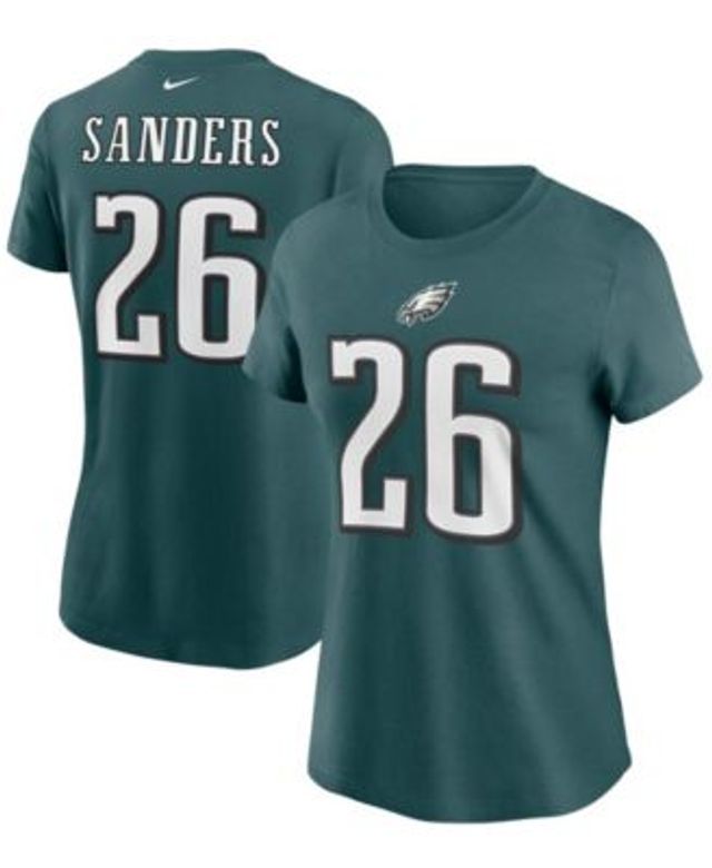 Women's Nike A.J. Brown Midnight Green Philadelphia Eagles Super Bowl LVII  Name & Number T-Shirt