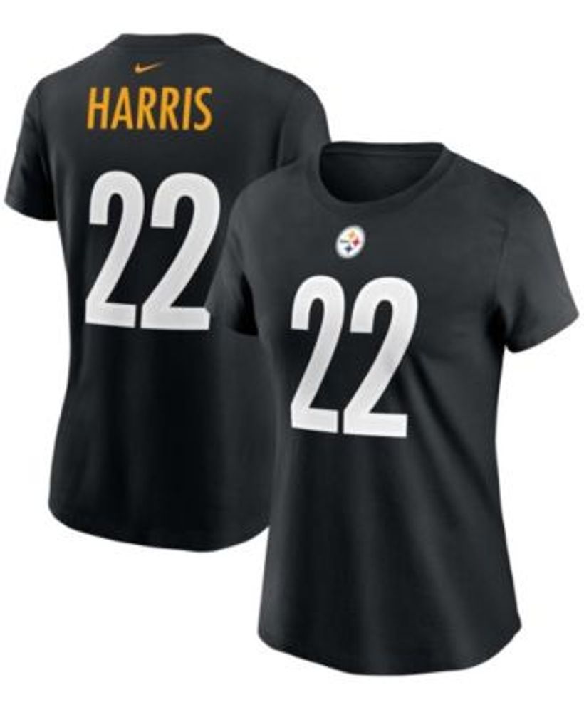 Men's Nike Najee Harris Black Pittsburgh Steelers Player Name & Number T-Shirt