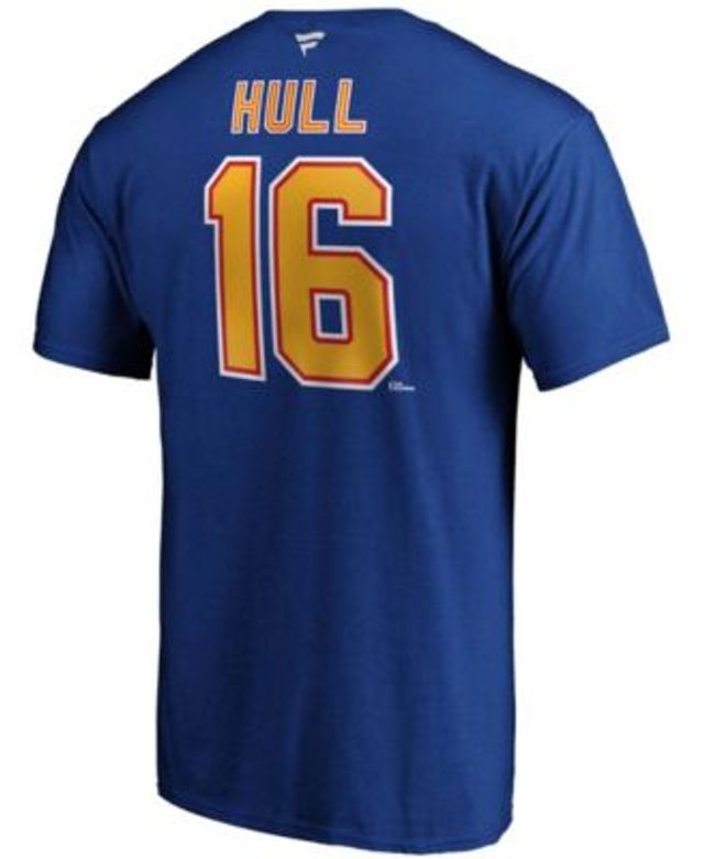 Men's St. Louis Blues Brett Hull Fanatics Branded Blue Authentic Stack  Retired Player Nickname & Number T-Shirt