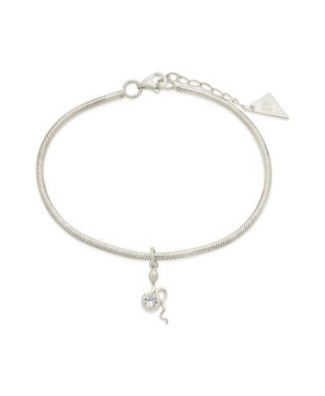 Sterling Forever Louisa Charm Bracelet - Silver