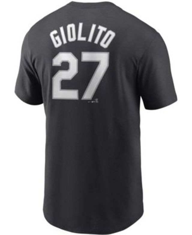 Nike Men's Luis Robert Black Chicago White Sox Name Number T-Shirt