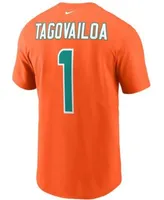 Men's Nike Tyreek Hill Orange Miami Dolphins Player Name & Number T-Shirt