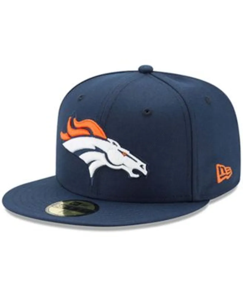 Men's New Era Navy Denver Broncos Omaha Low Profile 59FIFTY Fitted Hat