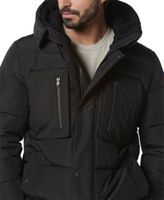 Men's Yarmouth Micro Sheen Parka Jacket with Fleece-Lined Hood