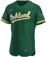 Men's Oakland Athletics Nike Kelly Green Road Cooperstown Collection Team  Jersey