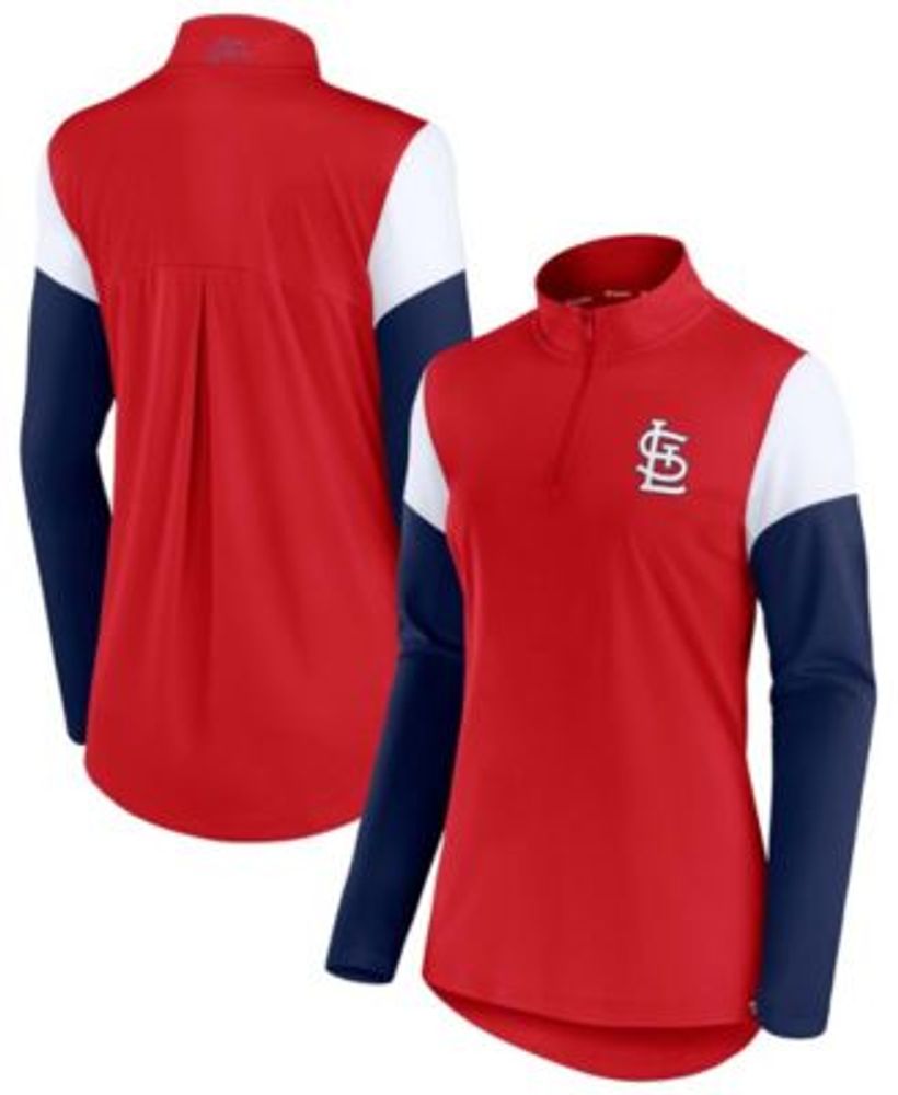 Women's St. Louis Cardinals Nike Red/Navy Authentic Collection Therma  Fleece Full-Zip Hoodie