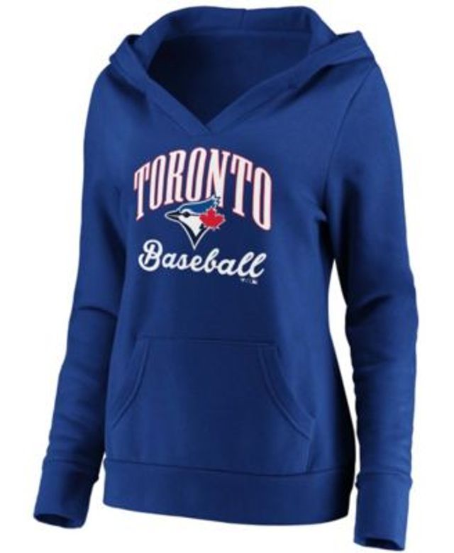 Toronto Blue Jays Women's Plus Size Colorblock Pullover Hoodie