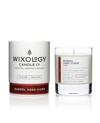 Wixology Bourbon Cocktail Inspired Scented Candles Barrel Aged Cider