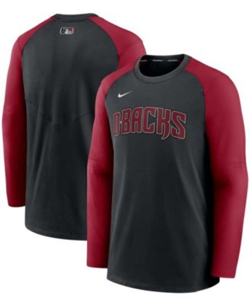 Men's Nike Red Arizona Diamondbacks Authentic Collection Logo Performance Long Sleeve T-Shirt Size: Large