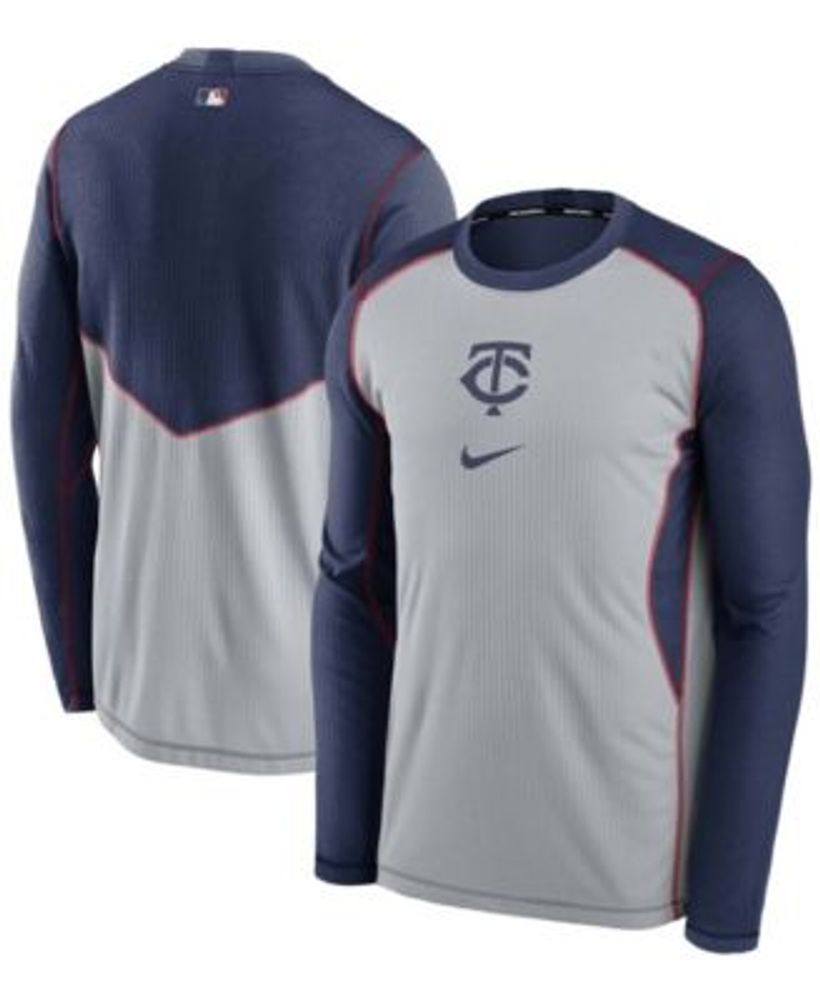 Nike Men's Dri-Fit Top Game (MLB Minnesota Twins) Long-Sleeve T-Shirt in Red, Size: Medium | NAC1036NMTF-0BN