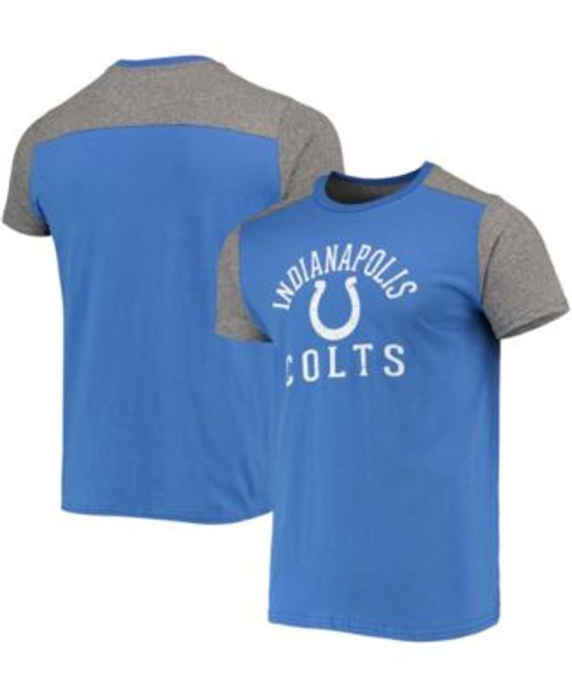 Majestic Men's Royal, Gray Indianapolis Colts Field Goal Slub T-shirt