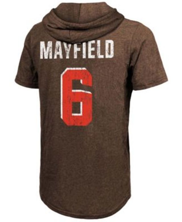 Fernando Tatis Jr. San Diego Padres Majestic Threads Softhand Player  Tri-Blend Hoodie T-Shirt - Heathered Brown