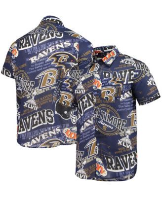 Forever Collectible Vikings Thematic Button-Up Shirt - Men's