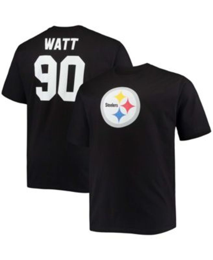 Men's Nike T.J. Watt Black Pittsburgh Steelers Name & Number T-Shirt