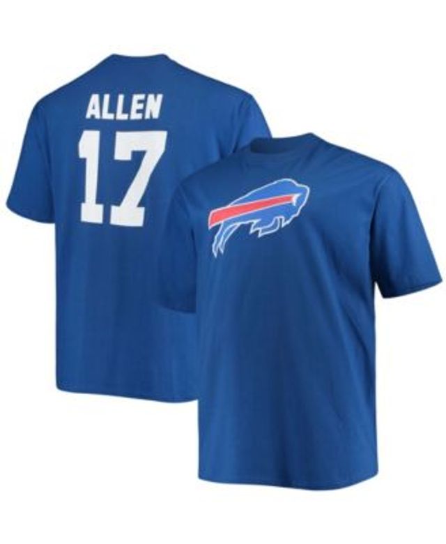 Women's Buffalo Bills Josh Allen Royal Plus Size Name & Number Tie-Dye T- Shirt