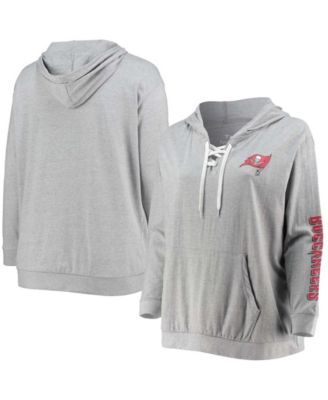 Tampa Bay Buccaneers New Era Women's Ice-Dye Full-Zip Hoodie - White