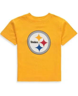 Outerstuff Youth Black/Gold Pittsburgh Steelers Cross Pattern - T