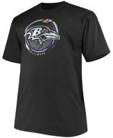 Fanatics Men's Big and Tall Black Baltimore Ravens Color Pop T