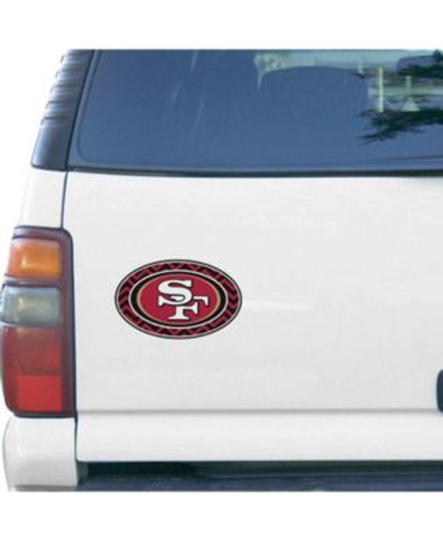 San Francisco 49ers Carbon 6 x 6 Oval Full Color Magnet