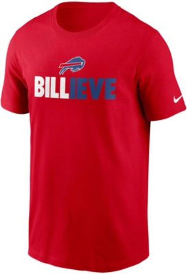 Men's New Era Red Buffalo Bills Throwback Raglan Long Sleeve T-Shirt