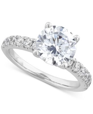 IGI Certified Lab Grown Diamond Engagement Ring (3 ct. t.w.) 14k White Gold or &
