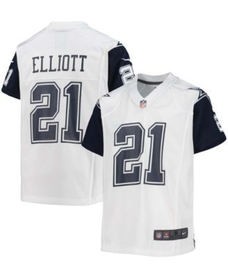 Men's Nike Ezekiel Elliott Silver Dallas Cowboys Inverted